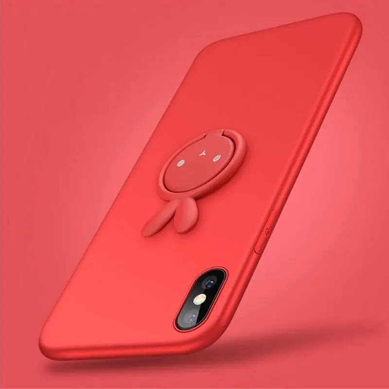 AHHROOU для iPhone 8 чехол с подставкой магнетизм Plus Мягкий кольцо держатель Защитный