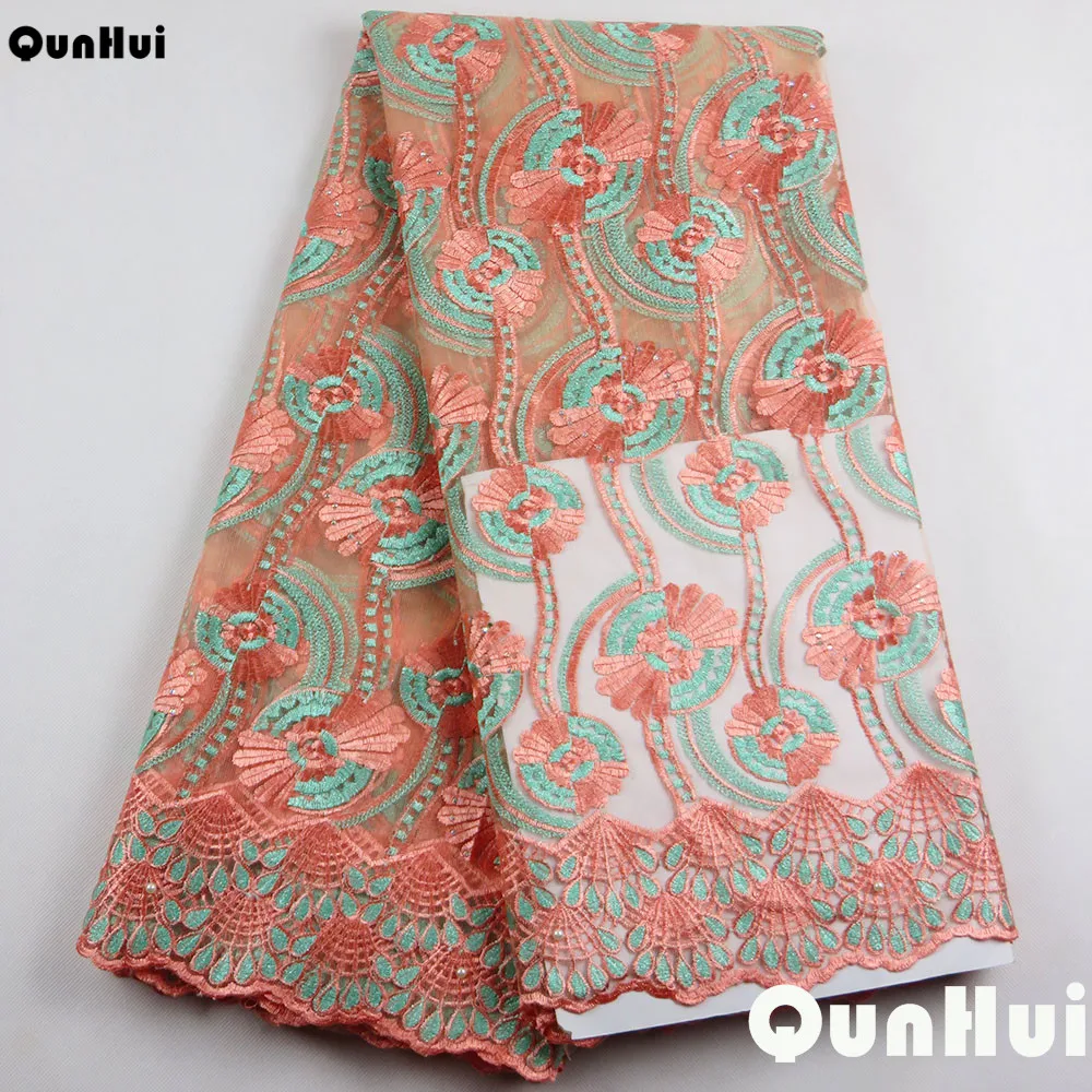 2017 новое поступление нигерийская Высококачественная швейцарская вуаль