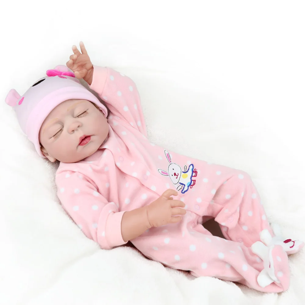 

Bebe reborn corpo de silicone baby girl dolls lol 23" 57cm real alive newborn babies doll gift can bathe bonecas reborn