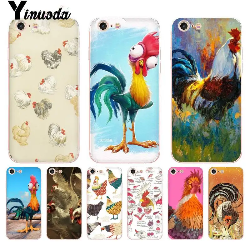 

For iphone 13 7 6 X Case Chicken Big Rooster Lovely Phone Accessories Case for iphone 13 8 7 6 6S Plus X 5 5S SE XR XS XSMAX
