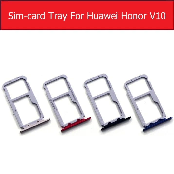 Держатель для карт Micro Sim Huawei Honor View 10 / V10 лоток sim + карт/запасные части SD|Шлейфы