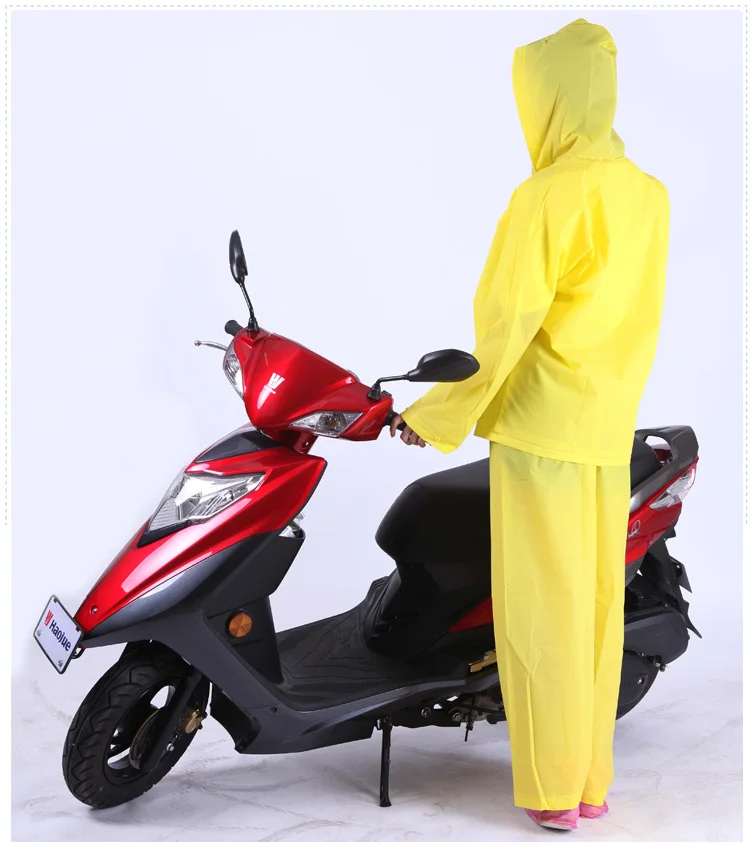 EVA высокое качество мотоциклетный дождевой костюм для мужчин и женщин