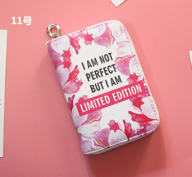 NO.11 22 стильные бумажники с мультяшным рисунком, Длинный кошелек на молнии, милый кошелек для путешествий, сумка для карт, мини-сумка - Цвет: NO.11