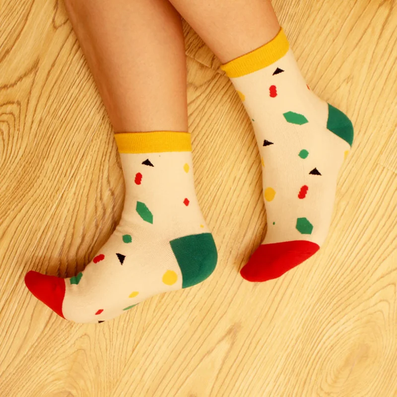 2 1 пара Ms. Socks Chaussette/теплые зимние Рождественские Носки с рисунком лимона и ананаса - Цвет: 2