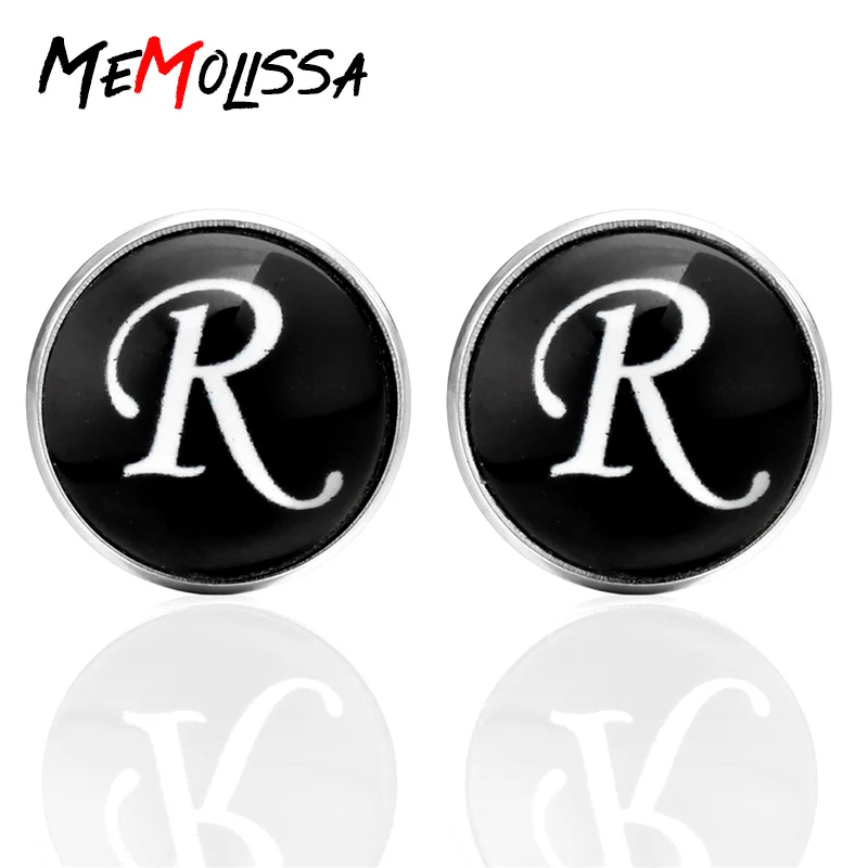 Новое поступление стеклянные кабошоны Abotoadura надпись R рубашка на День отца