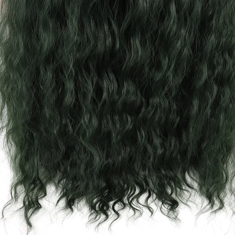 YXCHERISHAIR синтетические волосы на кружеве Искусственные парики темно зеленые для