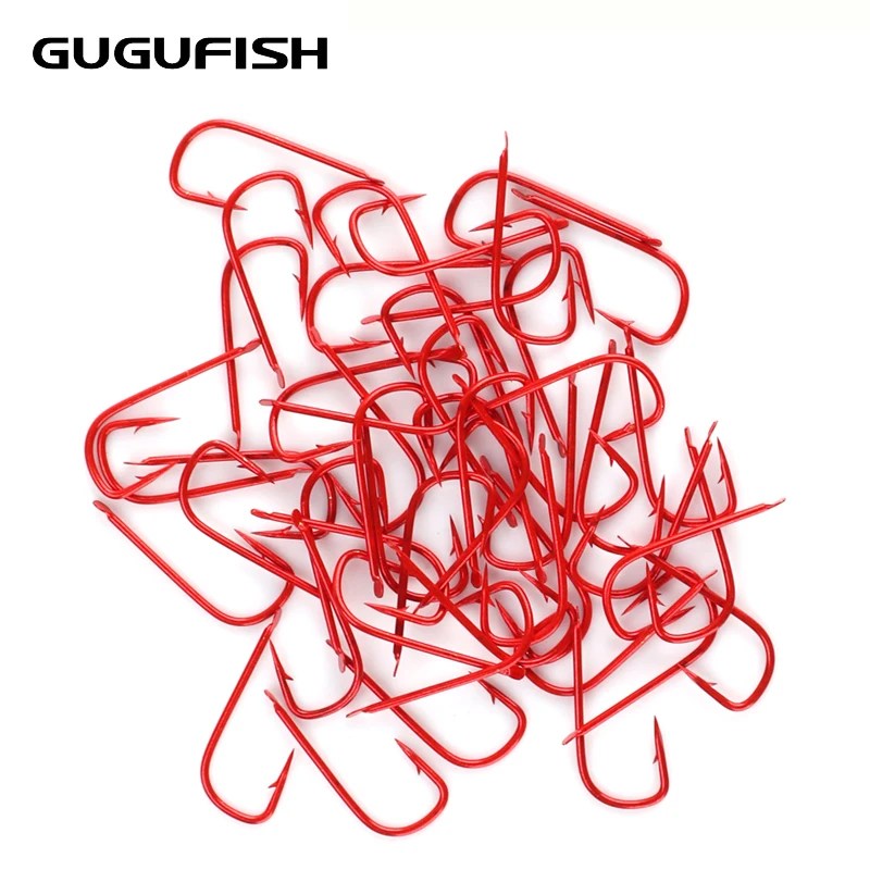 Рыболовные крючки GUGUFISH 100 шт. Kanto Barbless #1 #8 Высокоуглеродистая сталь карбоновый