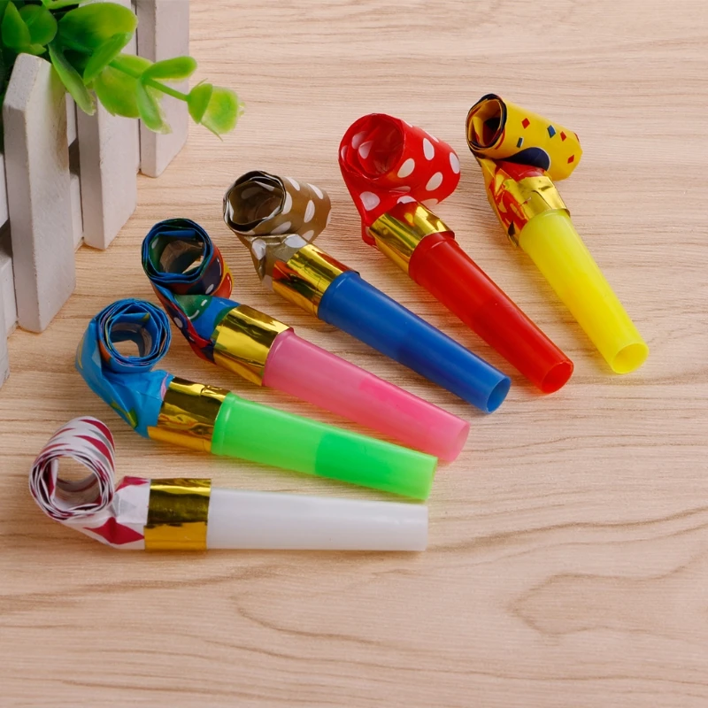 30 шт. воздуходувки выбросы свистки на день рождения пищалка Детские товары для