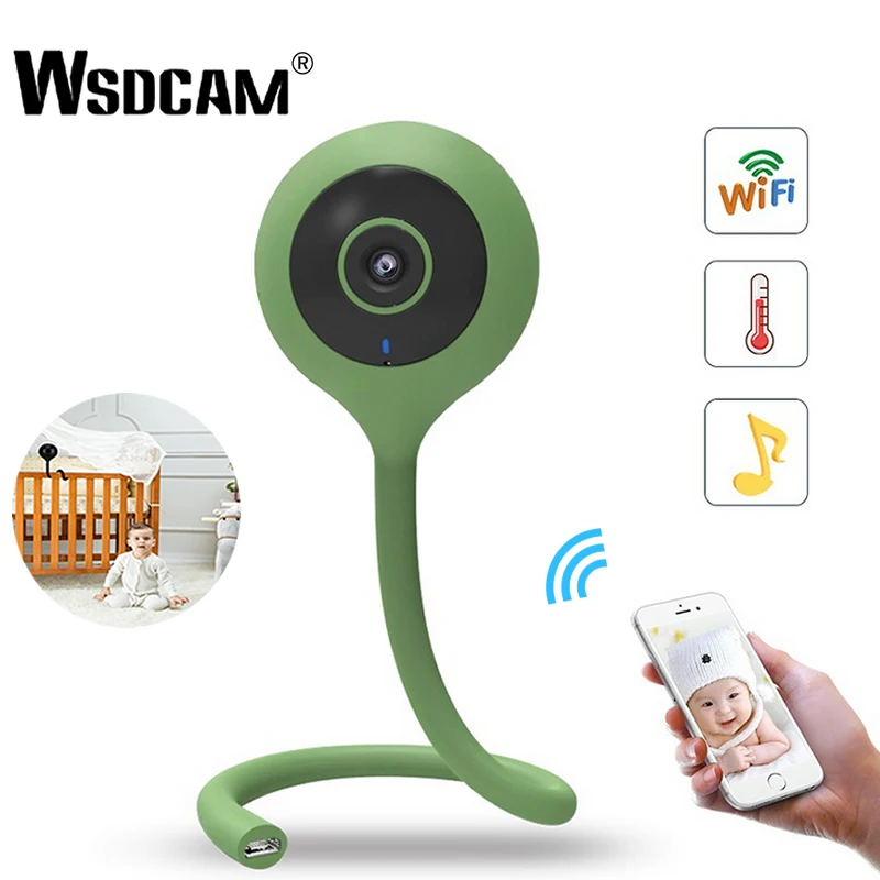 Беспроводные детские мониторы плача сигнализация Wifi камера 2 способа аудио ночного видения камера безопасности монитор температуры Колыбельная няня