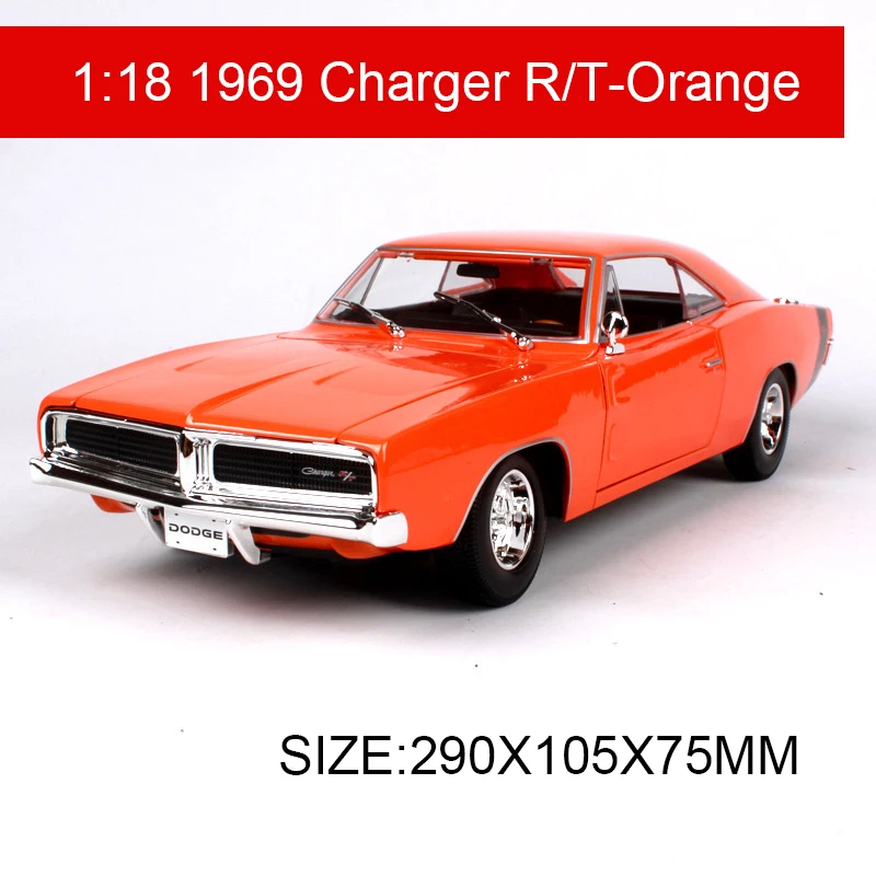 Maisto 1:18 литая машина 1969 зарядное устройство R/T мышечная сплав автомобиль