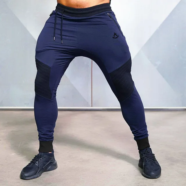 blue pant Весенний мужской спортивный костюм, куртка с капюшоном на молнии, толстовка, спортивные штаны для бега, бега, фитнеса, тренировочный комплект, спортивная одежда, спортивный костюм - Цвет: blue pant