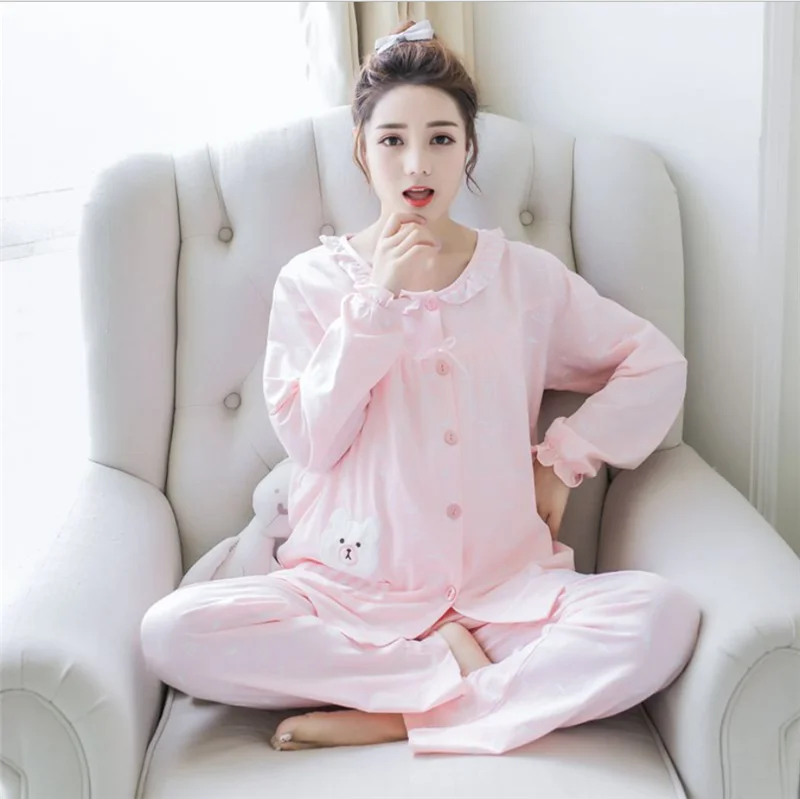 

Adjustable maternity nursing pajamas Breastfeeding pajama breast feeding nightwear maternity nursing sleepwear pregnancy pajamas