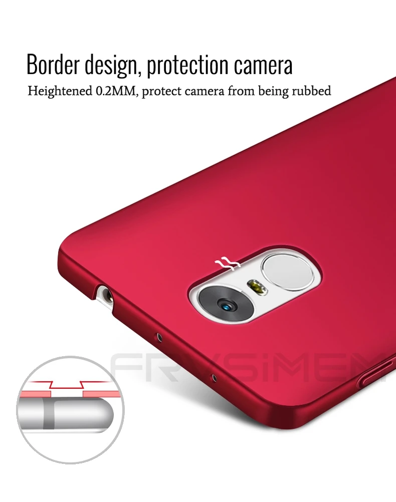 Жесткий ПК Frvsimem для Xiaomi Mi5 5S Plus A1 Mi6 Plus Redmi 3 3s 4 4A 5A Pro Global Note 3 4X Prime полный чехол Пластиковые чехлы для телефонов