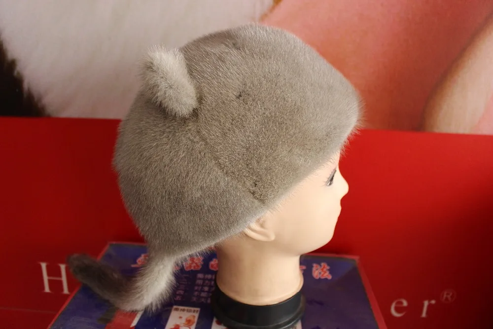 

Норки Linhaoshengyue cap real fur 2016Mode freeshcleaning