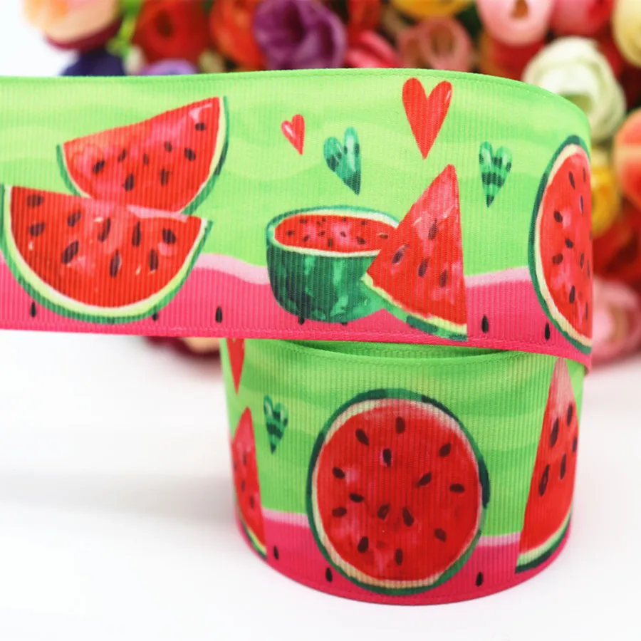 

50 Yards Grosgrain Ribbon Animals/Summer Printed Ribbon 1.5" 38MM For Hair Bows DIY Crafts Handmade Accessories M19041302
