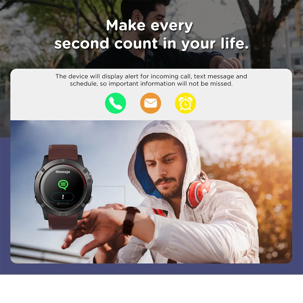 Zeblaze VIBE 3 PRO цветной сенсорный дисплей спортивные умные часы сердечного ритма IP67