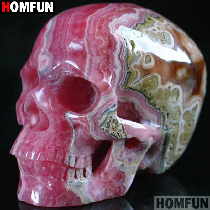 HOMFUN полный квадратный/круглый дрель 5D DIY Алмазная картина "череп персонажа" вышивка крестиком 5D домашний Декор подарок A17902