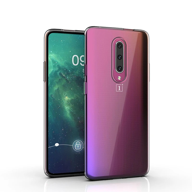 Ультратонкий Прозрачный чехол из ТПУ для Oneplus 7 pro прозрачный мягкий силиконовый |