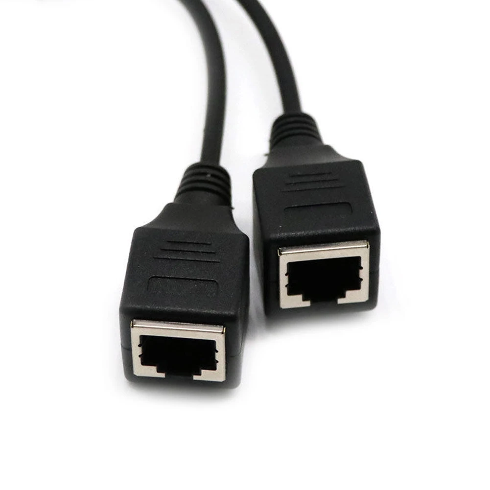 Ethernet сплиттер адаптер 0,3 м ноутбук Профессиональный Ethernet сетевой адаптер с сетевым кабелем удлинитель
