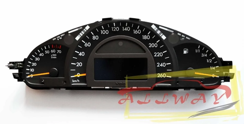 Замена ЖК дисплея приборной панели для Mercedes C Class W203 кластер инструмента янтарный