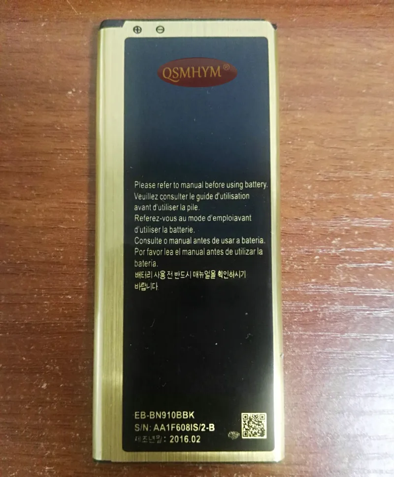 5600mAh EB-BN910BBK Gold Battery For Samsung Galaxy Note 4 N910A N910V N910C N910U N910F N910H EBBN910BBE Phone New 100% | Мобильные