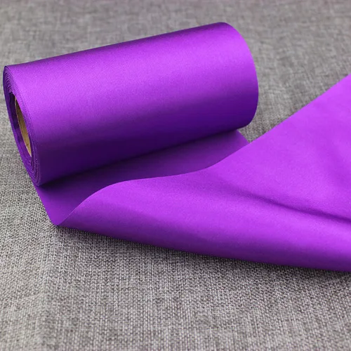 Dark Purple 15 см 20 метров белая черная Длинная лента свадебное рождественское покрытие для стула Висячие потолочные ленты украшения свадебные принадлежности для вечеринок - Цвет: Dark Purple
