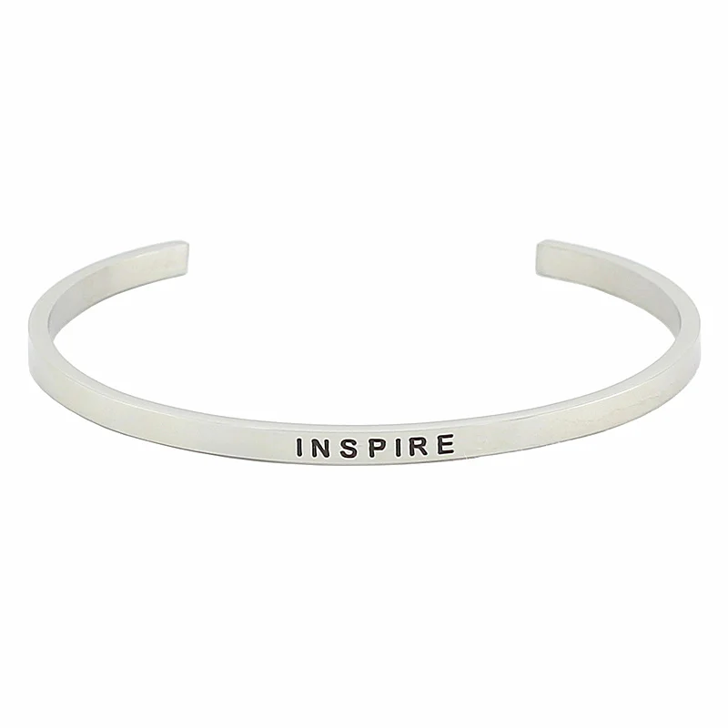 Женский браслет из нержавеющей стали с гравировкой|bracelet bangle for women|bangles womenmantra bracelet