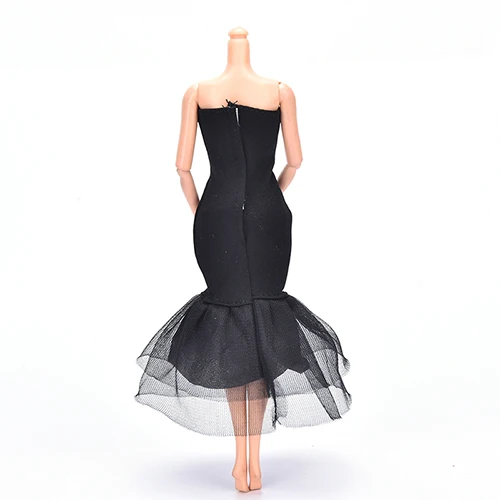 1 шт. элегантное вечернее платье кукольные Платья женское черное маленькое