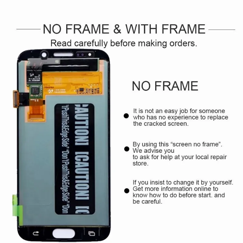 5 1 &quotсупер AMOLED S6 Edge дисплей для SAMSUNG Galaxy edge LCD G925 G925I G925F сенсорный экран дигитайзер