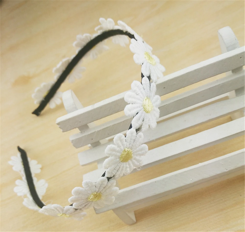 Женские аксессуары для волос девочек повязка на голову в виде ромашек Цветочная