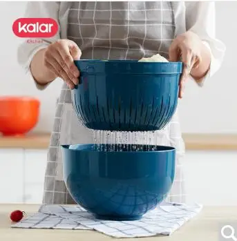 Youpin mijia kalar кухонная бытовая корзина с фильтром для воды двухслойная мытья