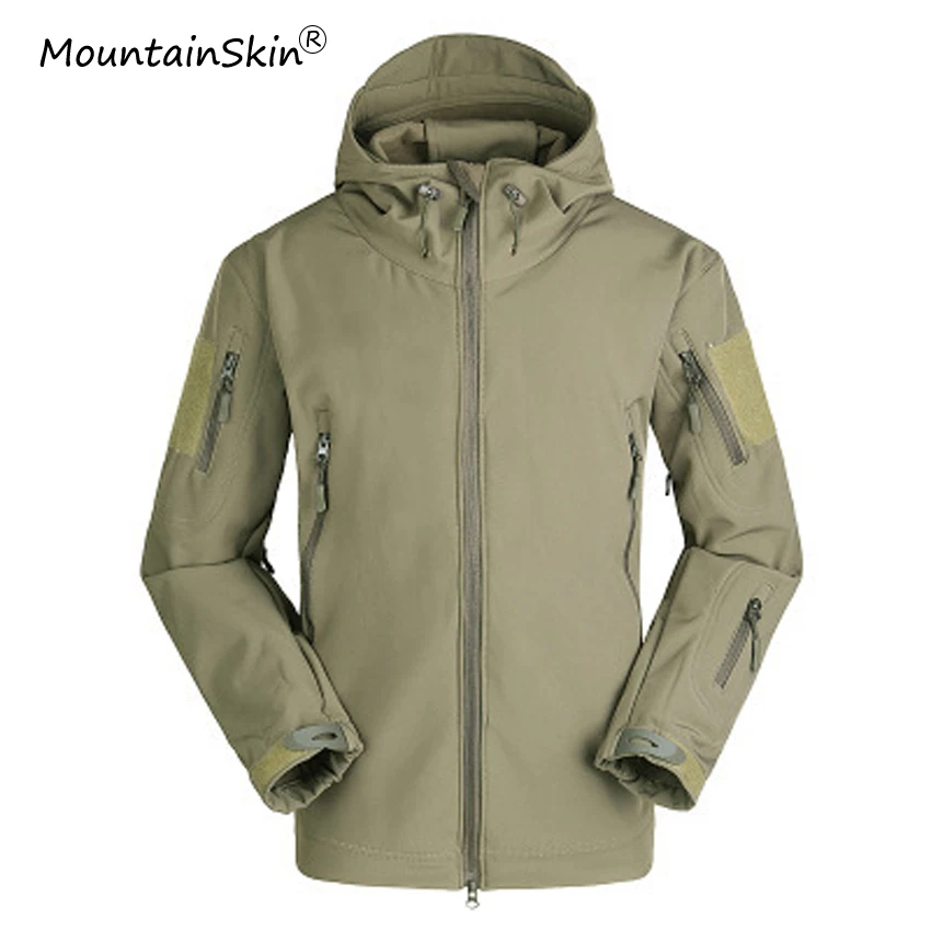 Мужская ветрозащитная флисовая куртка Mountainskin водонепроницаемая верхняя одежда