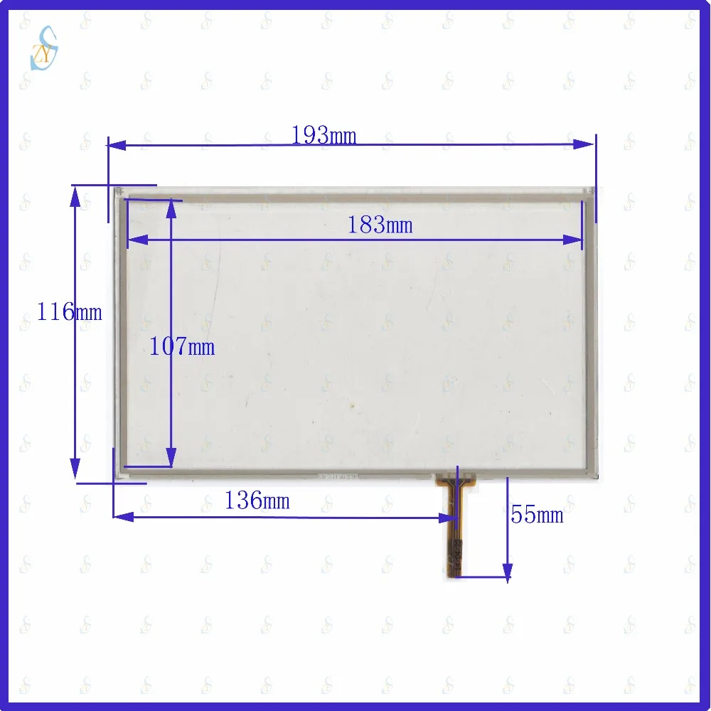 ZhiYuSun 193mm*116mm HLD-TP-1111 8inch 4-wire resistive touch panel for Car DVD, 193*116 GPS Navigator screen glass
ZhiYuSun 193mm*116mm HLD-TP-1111 8inch 4-wire resistive touch panel for Car DVD, 193*116 GPS Navigator screen glass