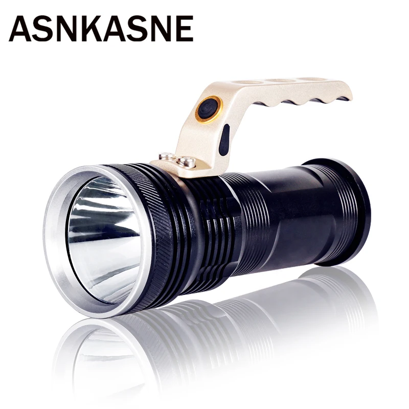 Asnkasne мощный Алюминий Cree XM L T6 светодио дный фонарик супер LM для 2*18650 Батарея рукой