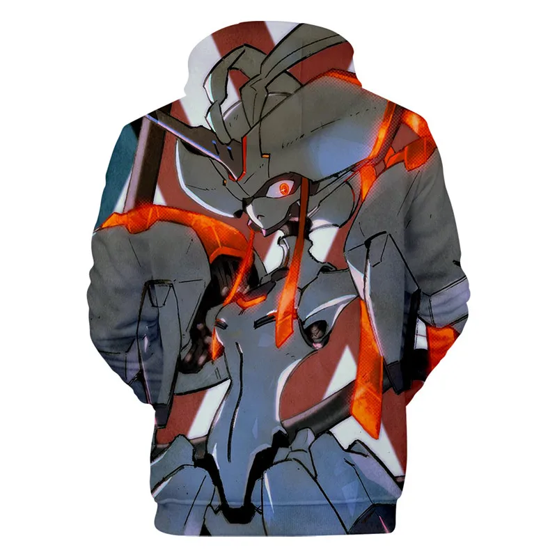 Darling In The Franxx 3D толстовки для мужчин и женщин Аниме Косплей толстовки пара пуловеры для поклонников Harajuku Толстовка Топ Zero Two