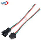 10 пар 3pin JST разъем штекер и гнездо кабель провод для WS2811 WS2812B RGB светодиодная лента