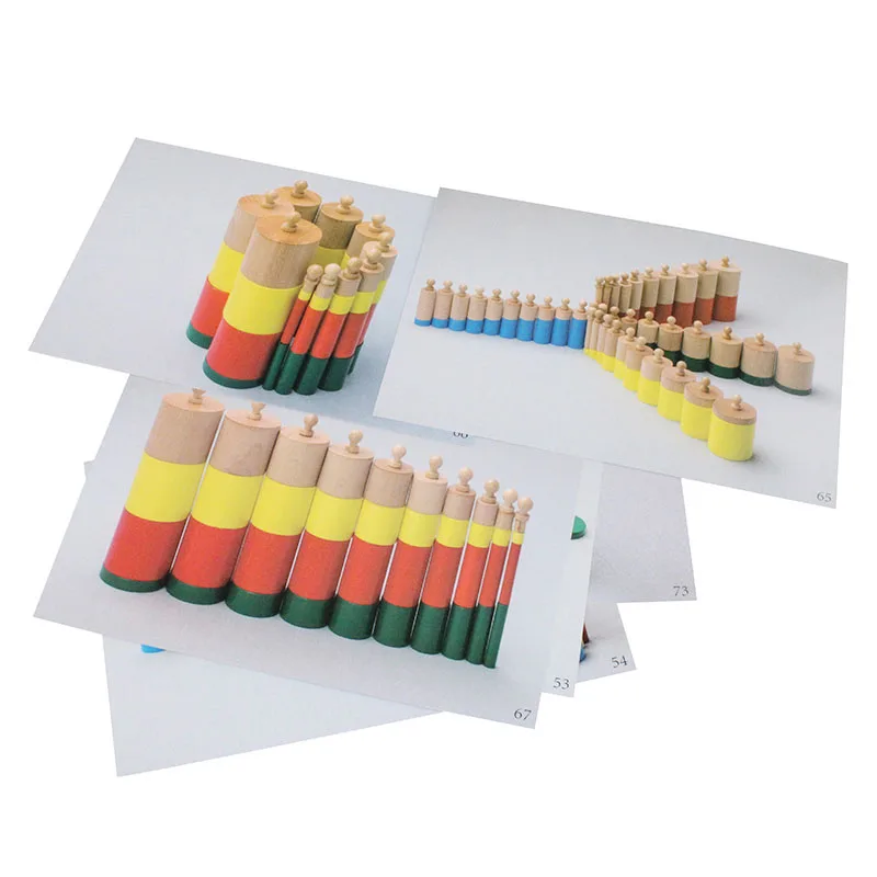 Монтессори сенсорные Развивающие игрушки для детей операционные карты