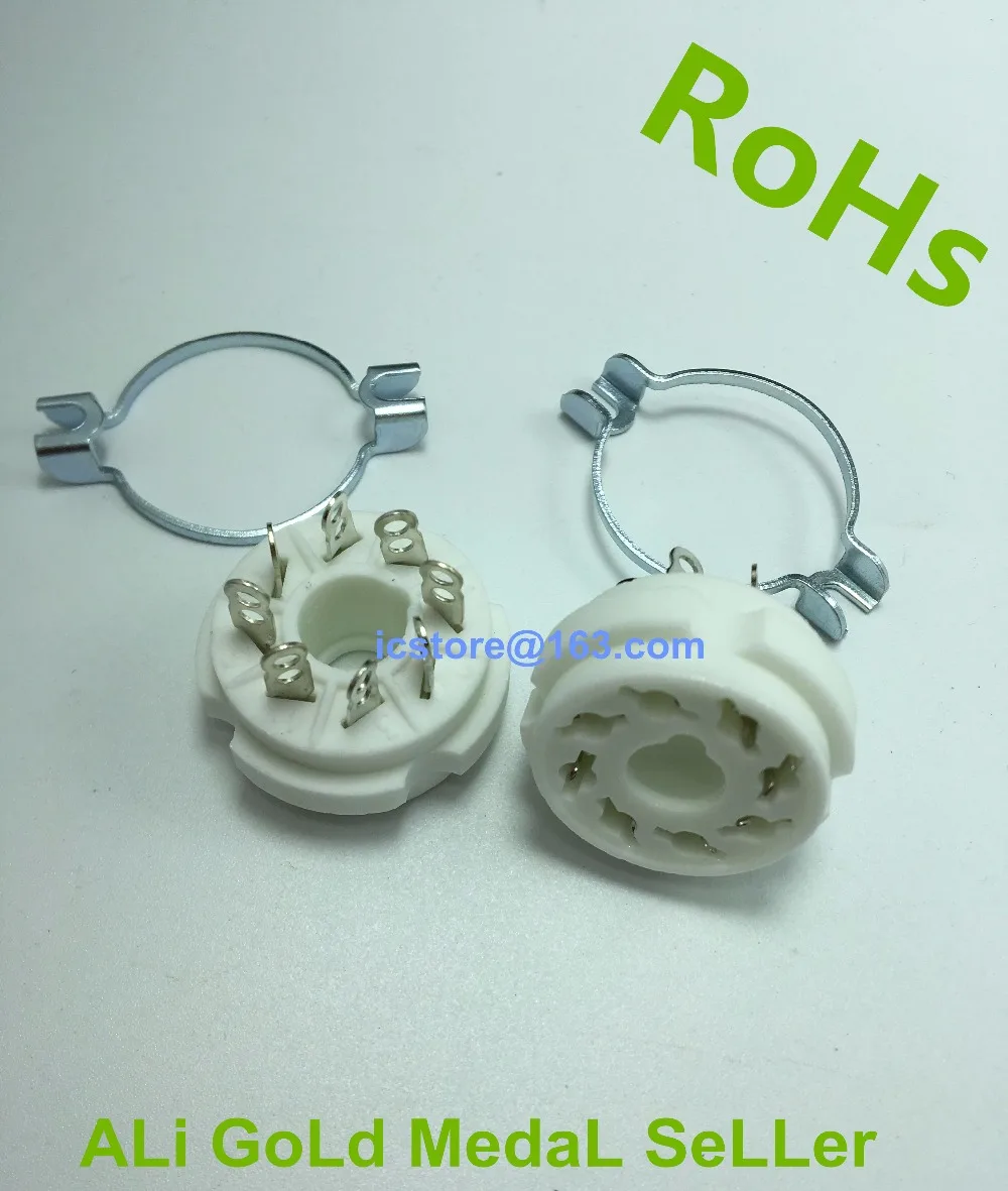 Керамические 8 PIN Для EL34 KT88 274B 6550A AMP трубчатые розетки|pin 8|pin pinpin tube |