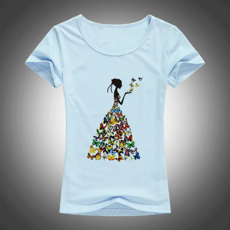 Летняя Повседневная футболка из лайкры и хлопка женская в стиле Харадзюку с