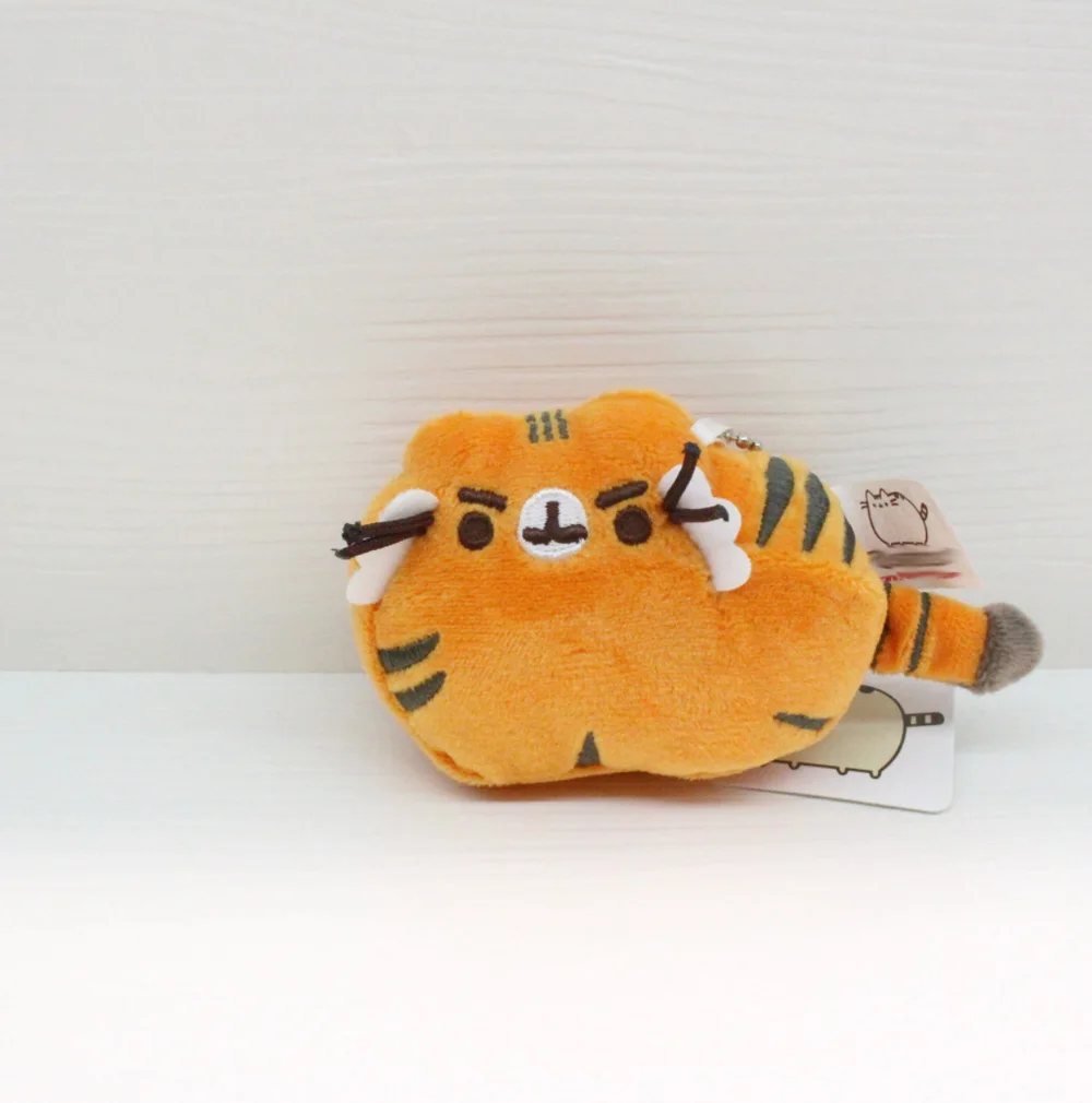 Tiger 8CM 14 видов стилей, единорог, Кит, леопард, тигр, панда, Лев, котики, Civet Cat, 8 см, мягкая подвеска для ключей, кукла, игрушка SYTJ - Цвет: Tiger 8CM