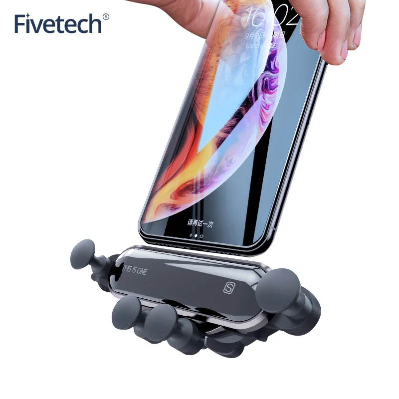 Fivetech Телескопический автомобильный держатель для телефона гравитационная связь удобный автомобильный держатель для телефона маленький мобильный телефон навигационная подставка в автомобиле