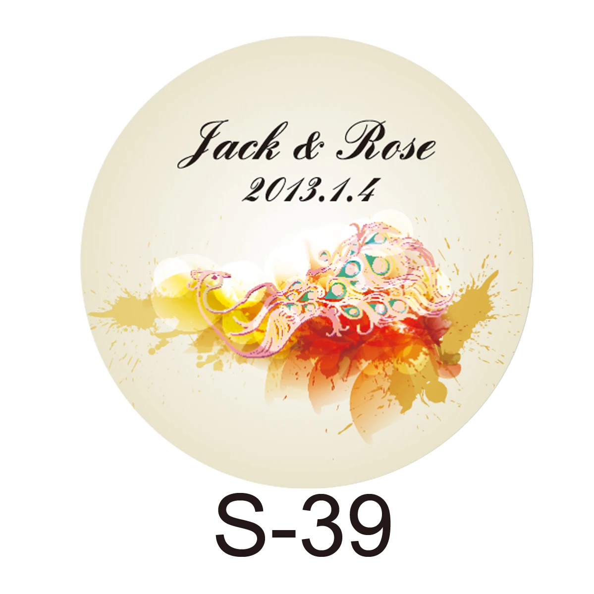 

150pcs/lot personalized candy sticker favor sticker for wedding bride shower wedding party decoration small circle S39