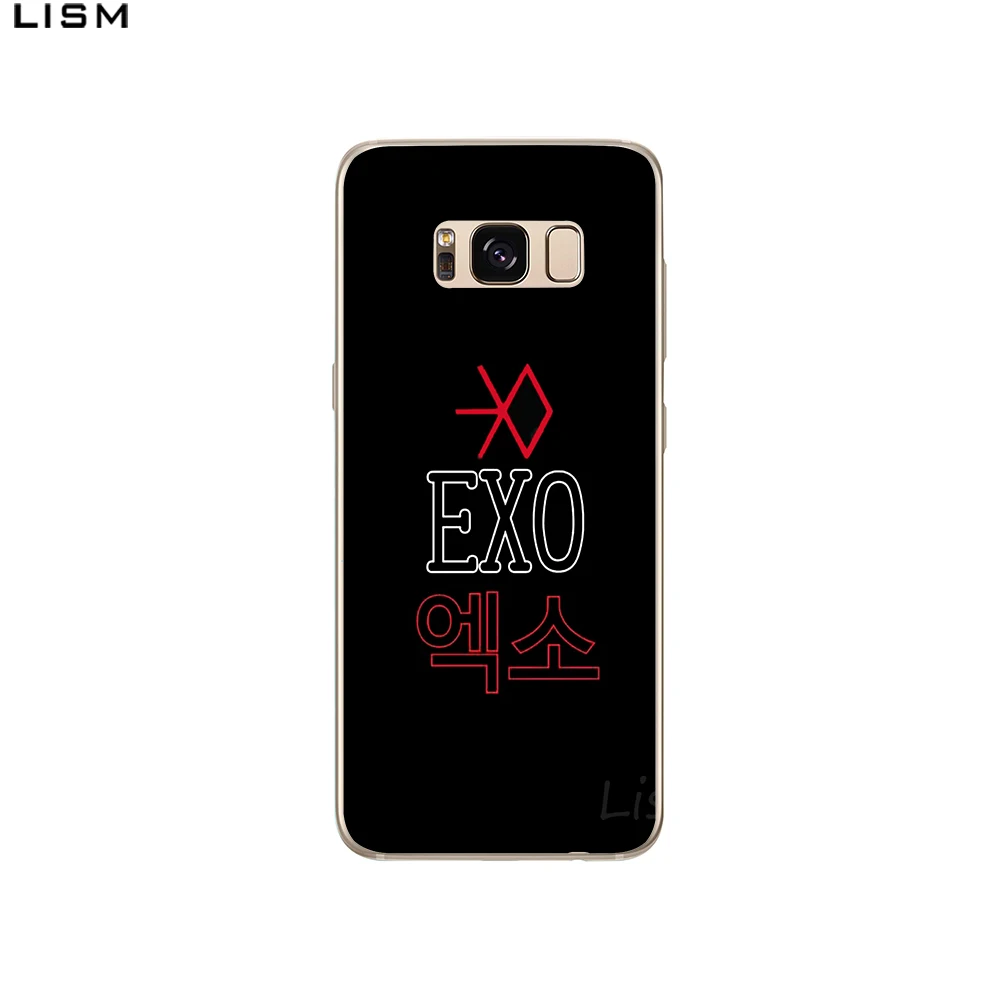 Жесткий чехол LISM Kpop exo Lucky one для samsung Galaxy A5 A3 2015 2016 2017 A8 2018 Note 9 8|Чехлы-накладки| |