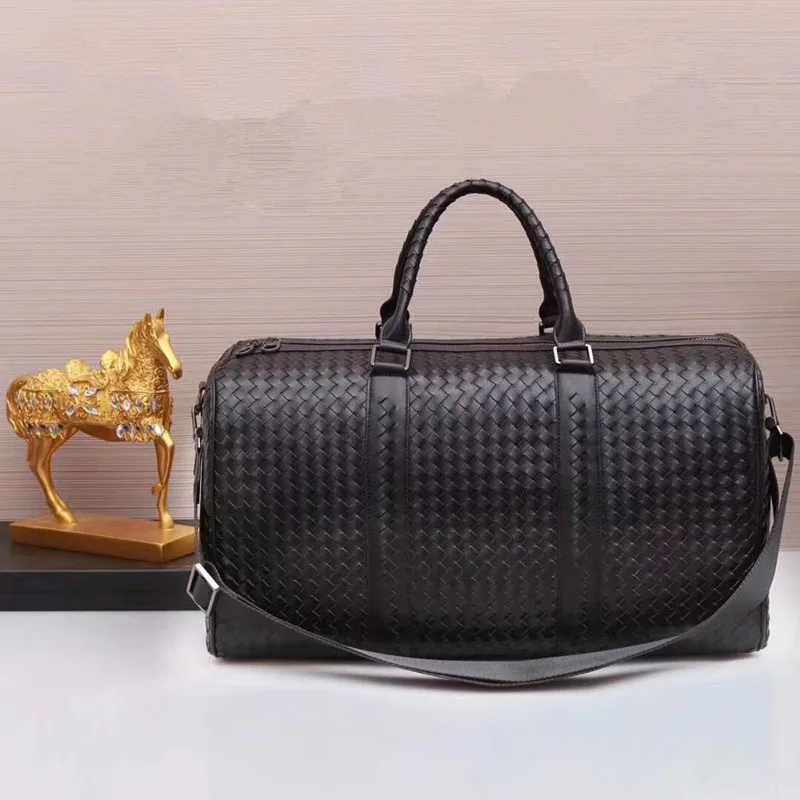Kaisiludi leather woven men's bag handbag travel women's single shoulder slant cross-pack large capacity shopping | Багаж и сумки