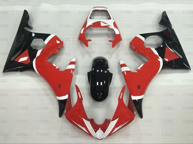 Обтекатели для YZFR6 2003 2005 YZF600 R6 04 05 черные красные Abs неокрашенные|Полные комплекты