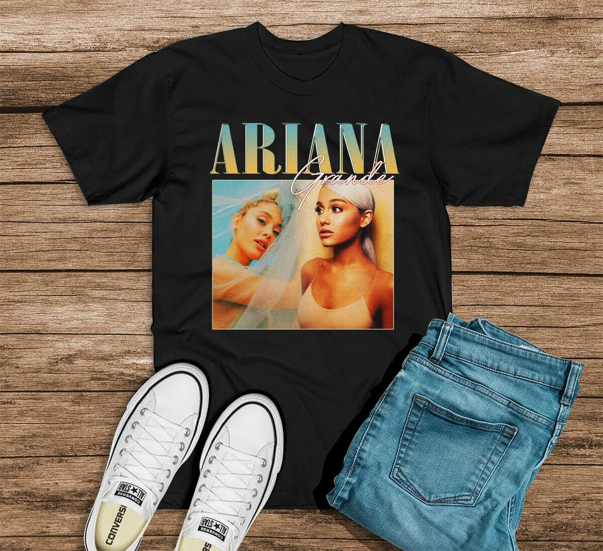 Футболка Ariana Grande 90 х Винтажная футболка унисекс летние рубашки с коротким