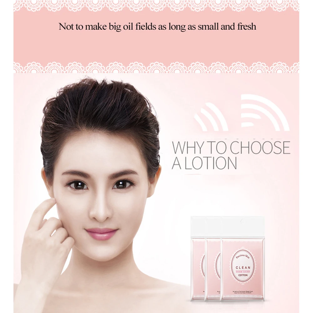 100Pcs Effective Oil Absorbing Cleansing Blotting Paper Skin Care Lightweight Soft Smooth Makeup Natural Face Tissue Portable