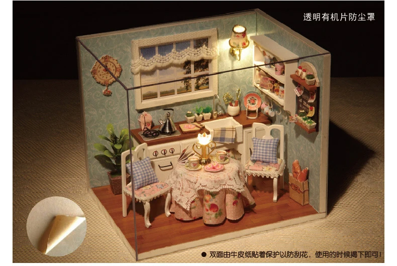 Cute Room A Doll's House Gift for Lover The Puppenhaus Toys Children Miniature Furniture Wooden | Игрушки и хобби