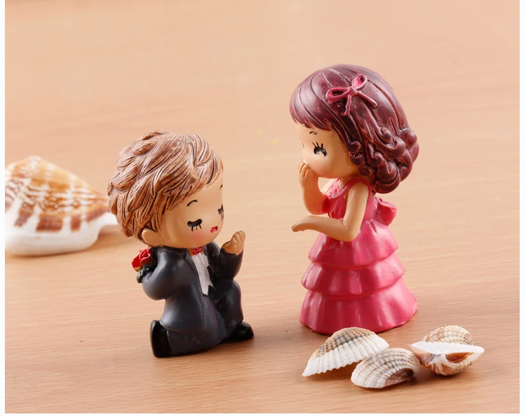 Экшн фигурки жениха и невесты (2 шт./лот) предлагают брак милые маленькие