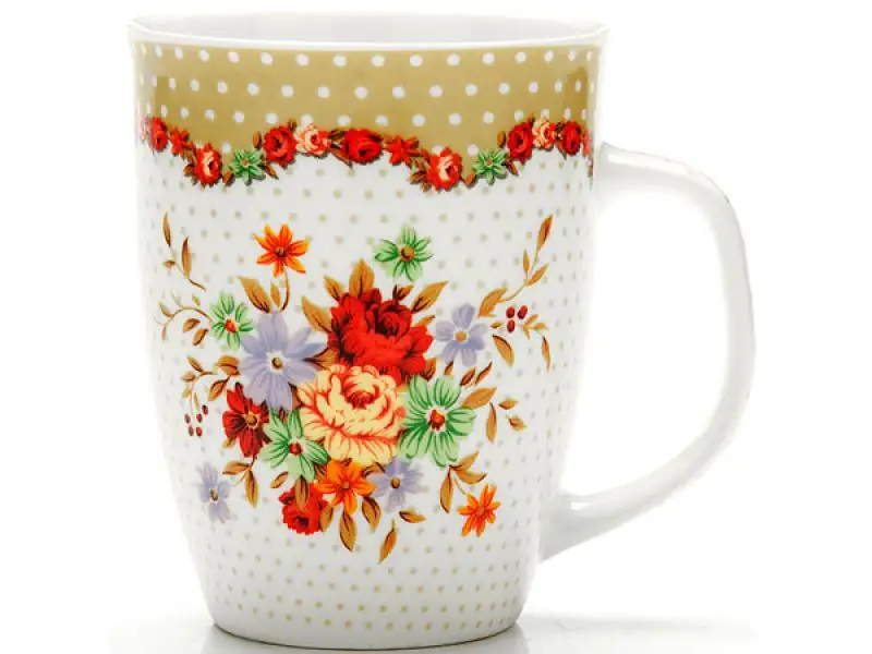 Кружка LORAINE Цветы 340 мл букет|Кружки| |